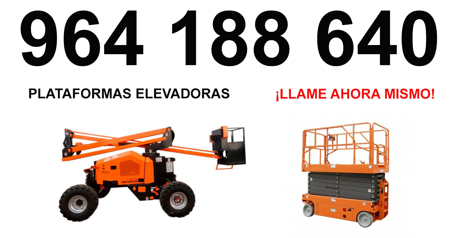 Plataforma tijera y articulada en Cinctorres
