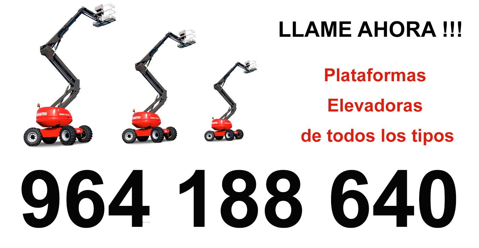 Alquiler rápido de Plataformas Sobre Camion en Vallibona